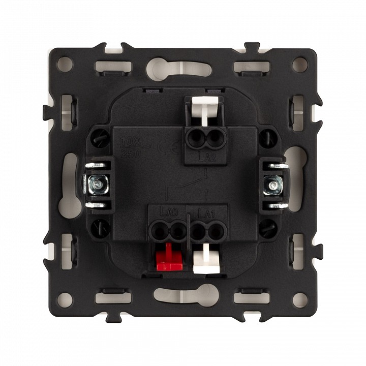 Выключатель проходной одноклавишный с подсветкой без рамки arlight swt-nobe 059430