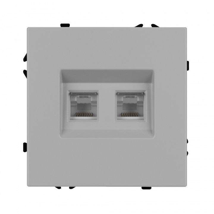 Розетка двойная ethernet rj-45 без рамки arlight sct-nobe 059451