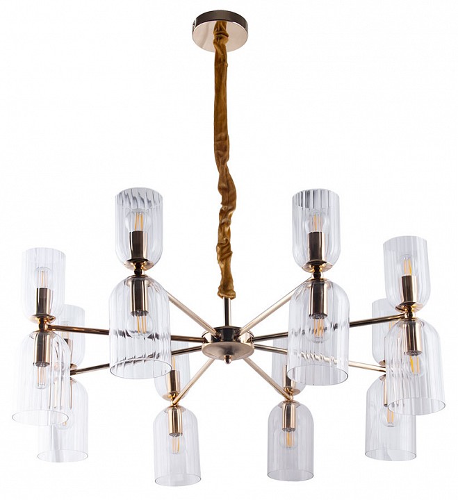 Подвесная люстра arte lamp charm a1623lm-16go