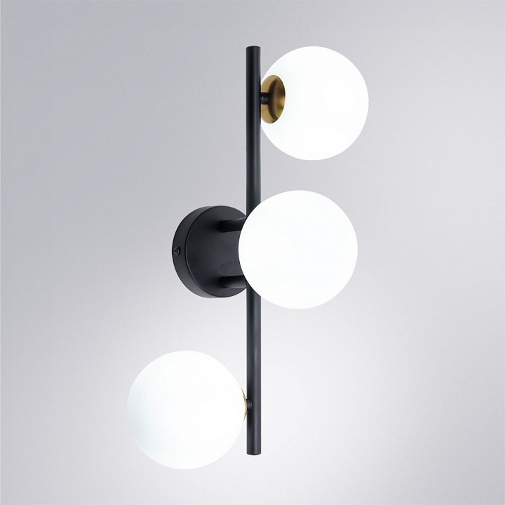 Бра arte lamp gemini a2243pl-3bk