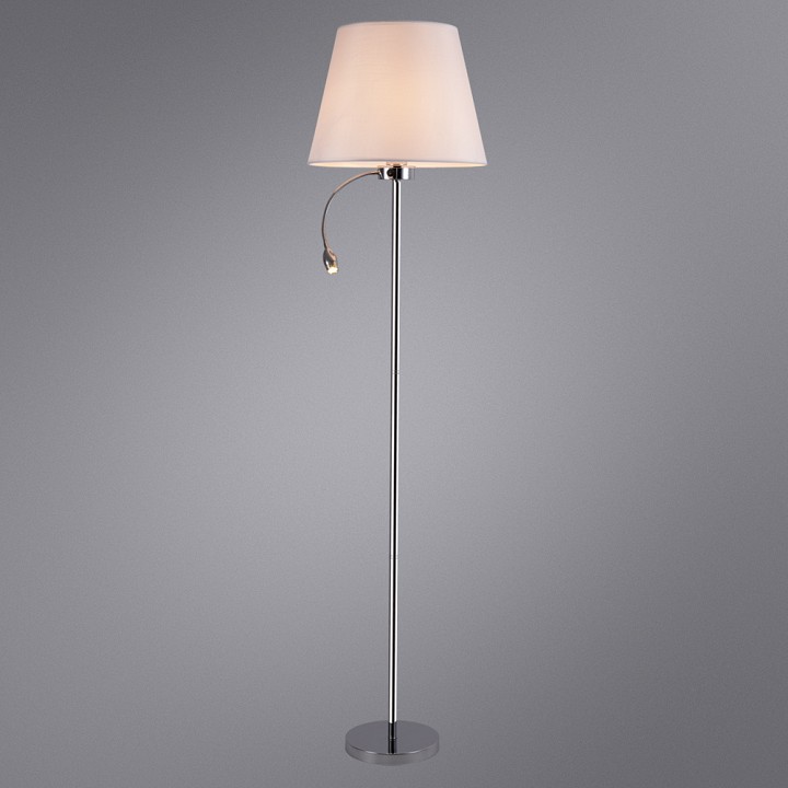 Торшер с подсветкой arte lamp elba a2581pn-2cc