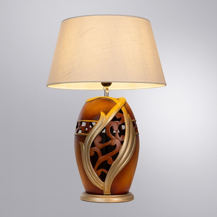 Настольная лампа декоративная arte lamp ruby a4064lt-1br