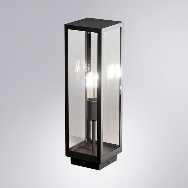 Наземный низкий светильник arte lamp belfast a4569fn-1bk