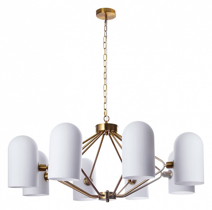 Подвесная люстра arte lamp cassel a5454lm-8pb