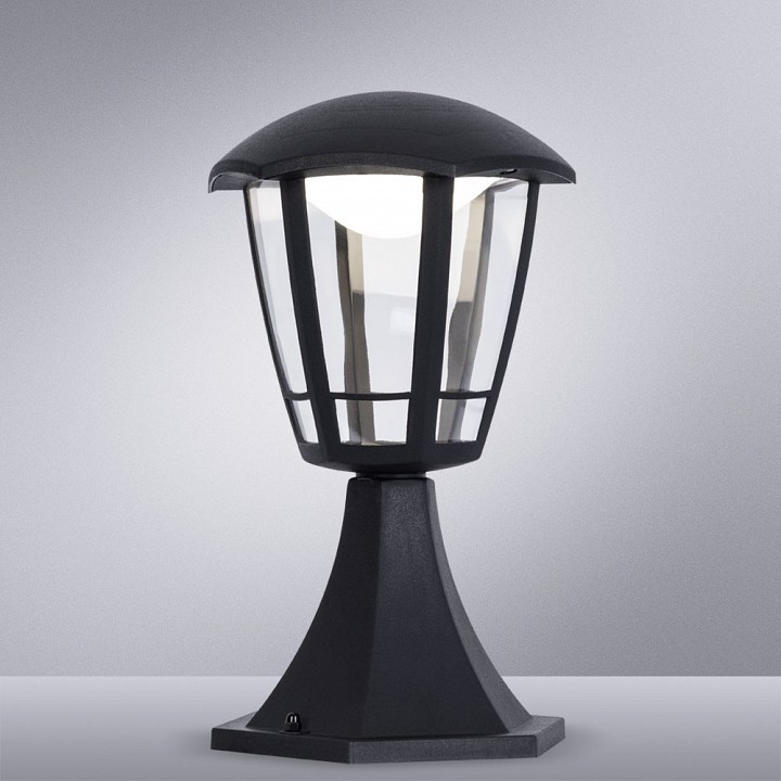 Наземный низкий светильник arte lamp enif a6064fn-1bk