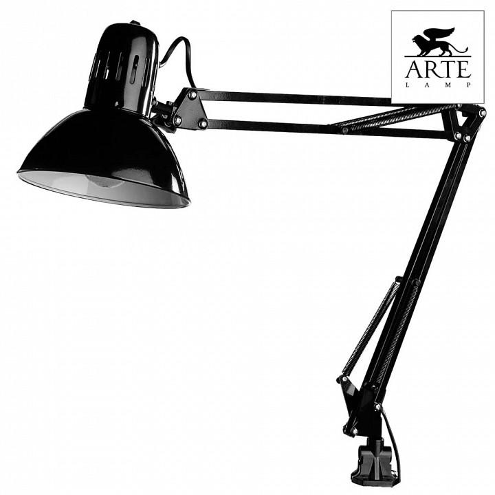 Настольная лампа офисная arte lamp senior a6068lt-1bk