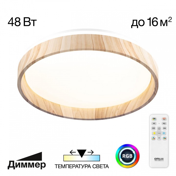 Накладной светильник citilux enzo cl753352g