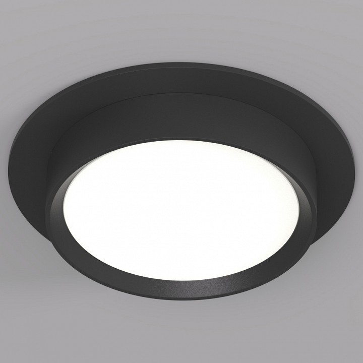 Встраиваемый светильник denkirs flat dk2090-bk