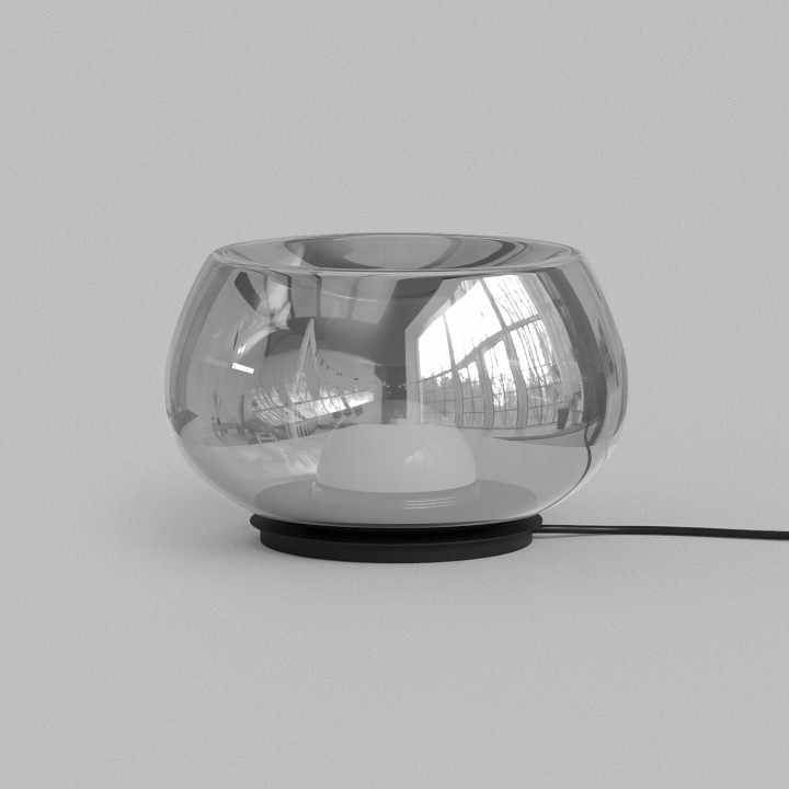 Настольная лампа декоративная denkirs floa dk6747-bk+sm