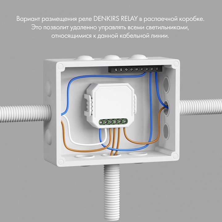 Контроллер-диммер wi-fi для смартфонов и планшетов denkirs relay rl1004-dm/1
