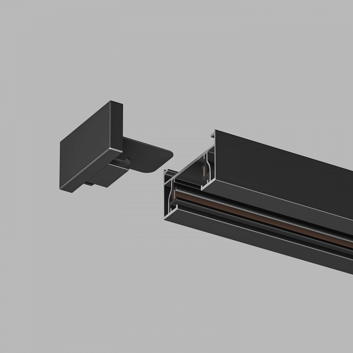 Заглушка для трека denkirs dk track black tr1107-bk