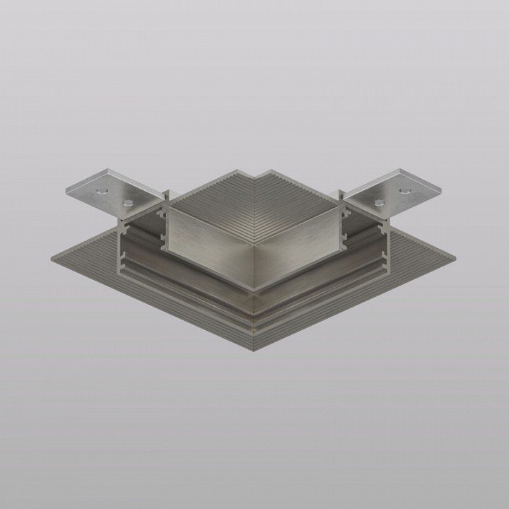 Соединитель угловой l-образный для треков встраиваемых denkirs shine hide tr5705-dn