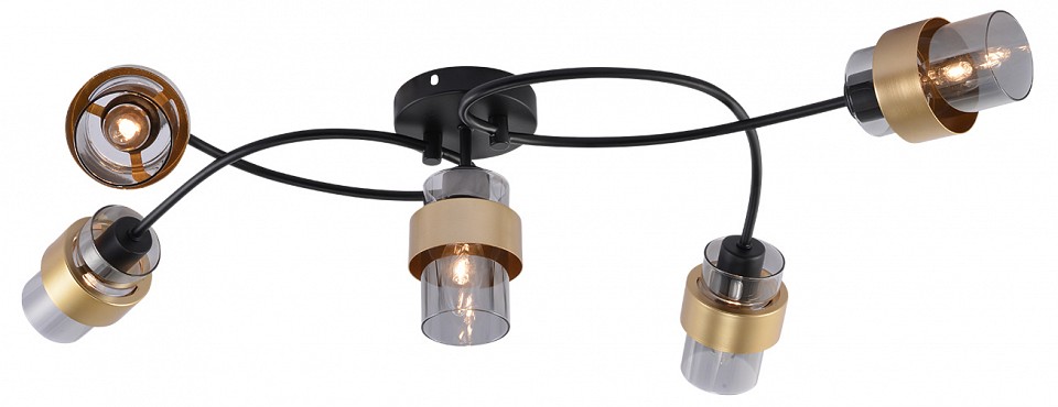 Потолочная люстра escada 1139 1139/5p black/gold