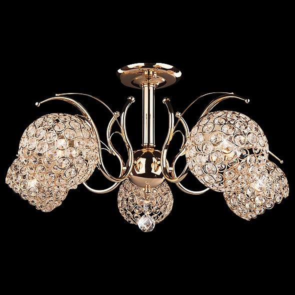 Люстра на штанге eurosvet mirage 7777/5 золото