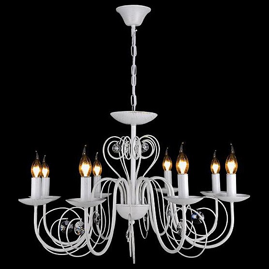 Подвесная люстра eurosvet tomas 60018/8 белый с золотом