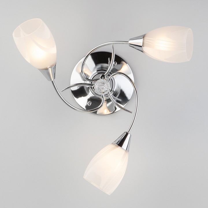 Потолочная люстра eurosvet virginia 30100/3 хром