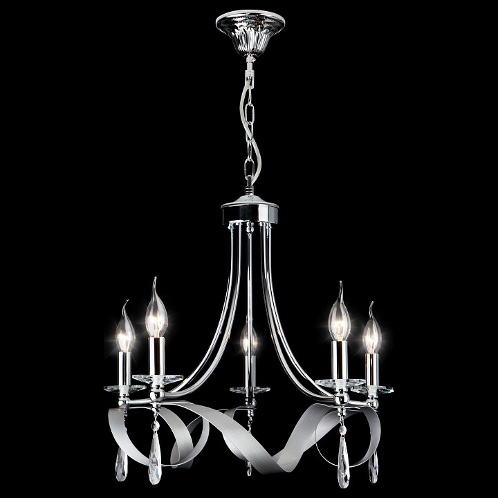 Подвесная люстра eurosvet adelia 60064/5 хром