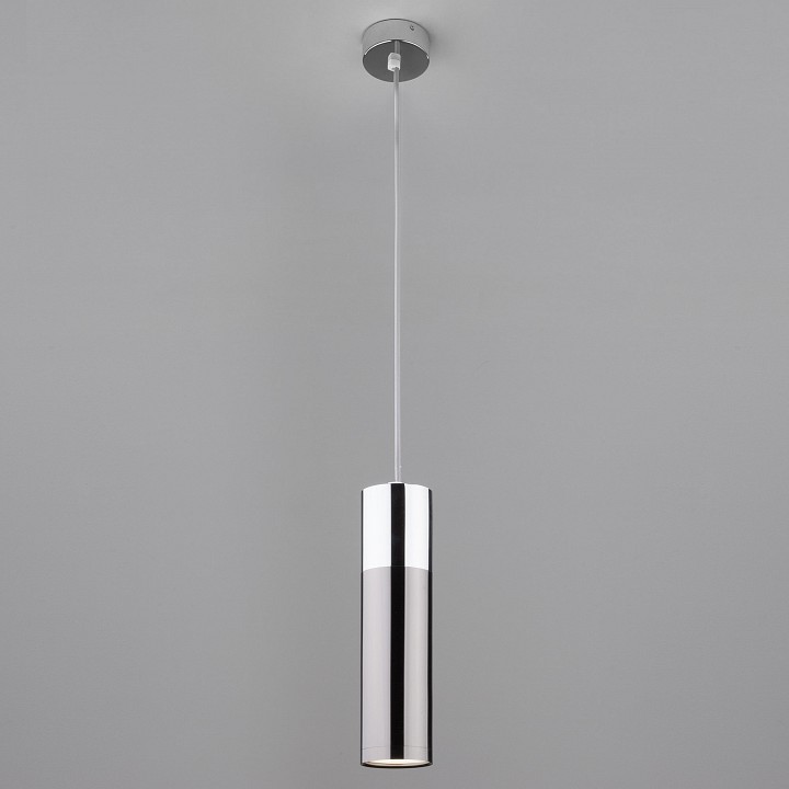 Подвесной светильник eurosvet double topper 50135/1 led хром/черный жемчуг