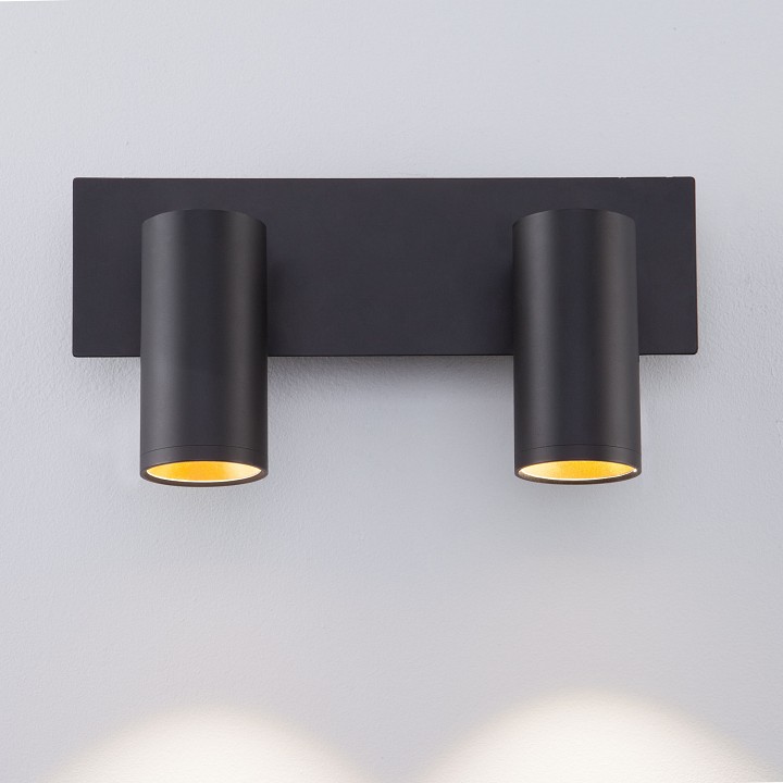 Бра eurosvet fleur 20066/2 led черный/золото