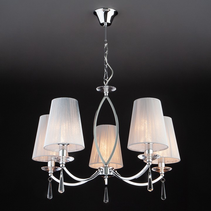 Подвесная люстра eurosvet valery 60079/5 хром