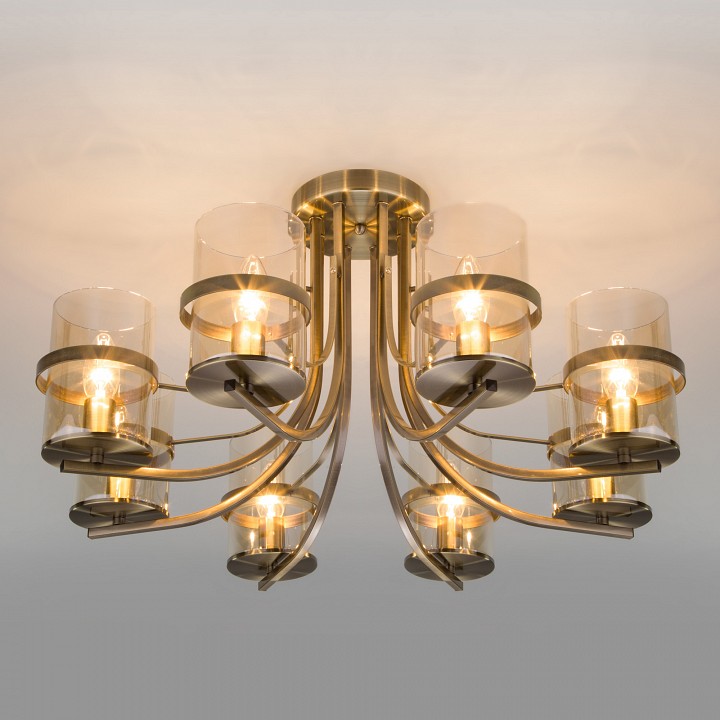 Потолочная люстра eurosvet coppa 60085/8 античная бронза