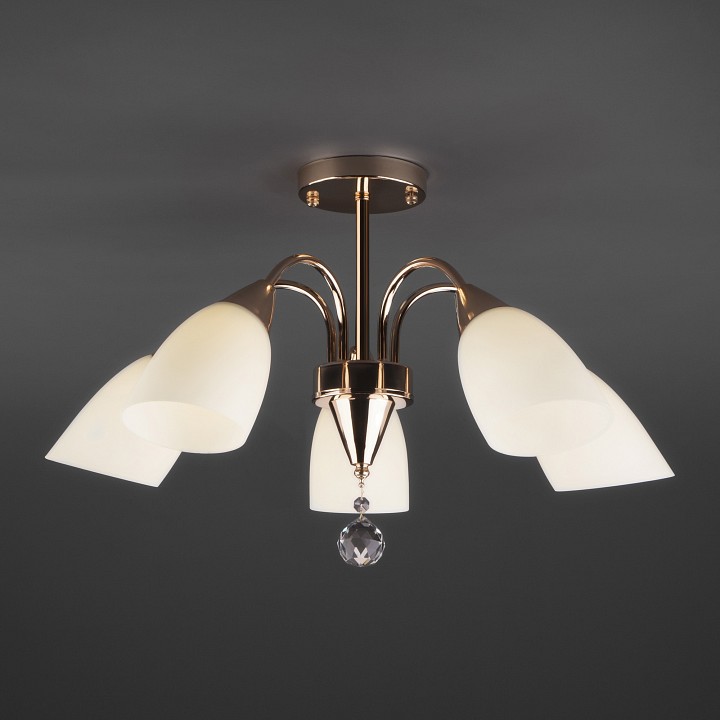 Люстра на штанге eurosvet ellene 30149/5 золото