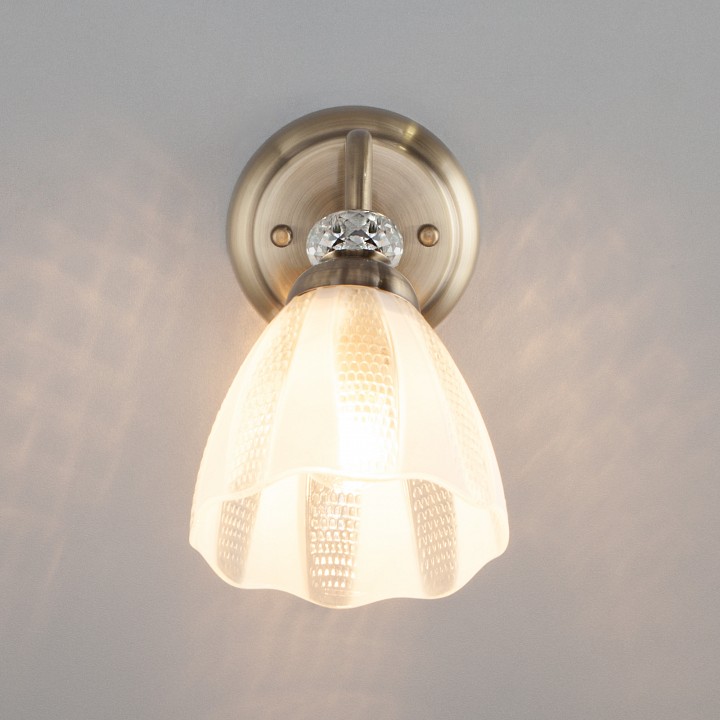 Бра eurosvet floranse 30155/1 античная бронза