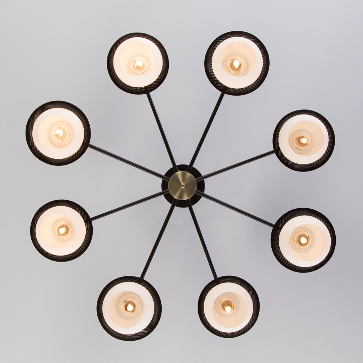 Люстра на штанге eurosvet nocciola 70106/8 черный