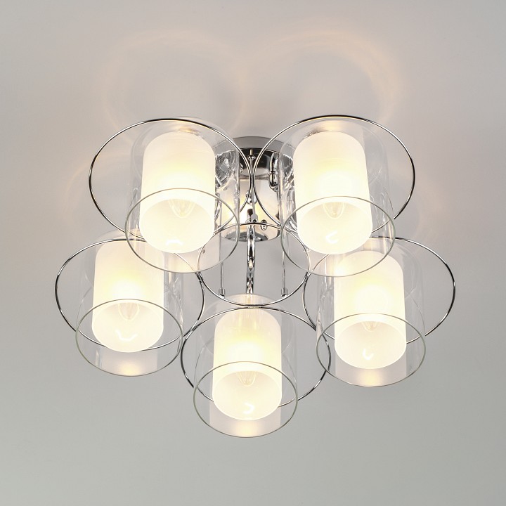 Потолочная люстра eurosvet darcy 30160/5 хром