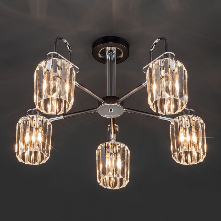 Люстра на штанге eurosvet tenia 70090/5 графит