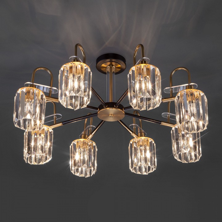 Люстра на штанге eurosvet tenia 70090/8 черный