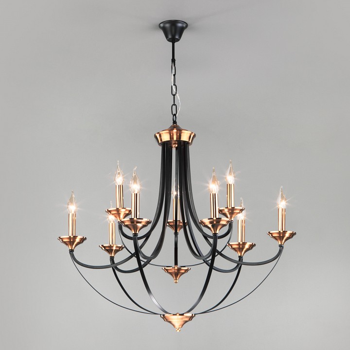 Подвесная люстра eurosvet lazzaro 60098/9 черный