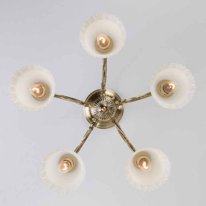 Люстра на штанге eurosvet campina 60107/5 античная бронза