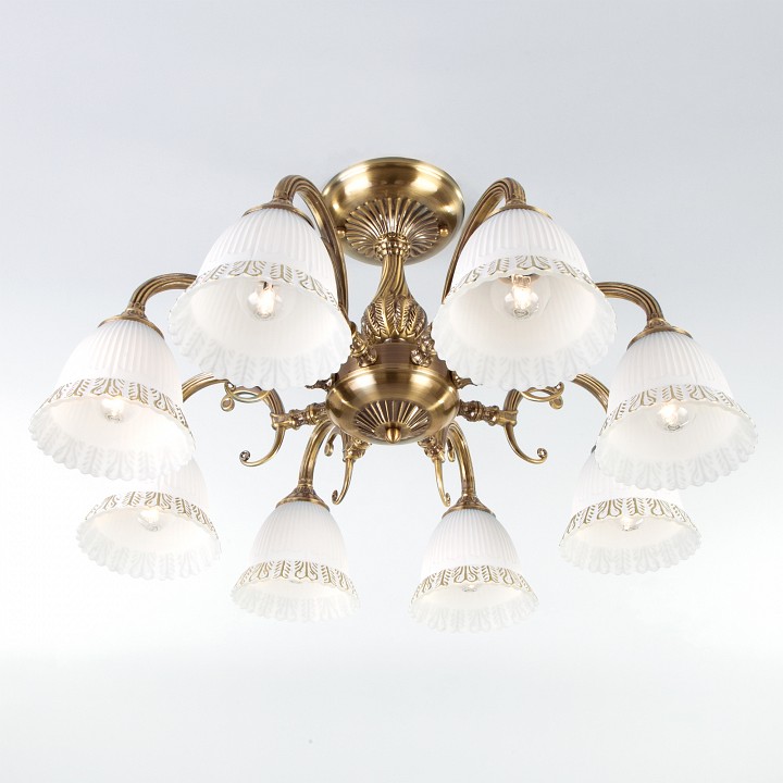 Люстра на штанге eurosvet campina 60107/8 античная бронза