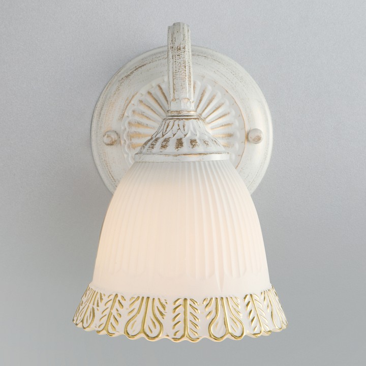 Бра eurosvet campina 60107/1 белый с золотом