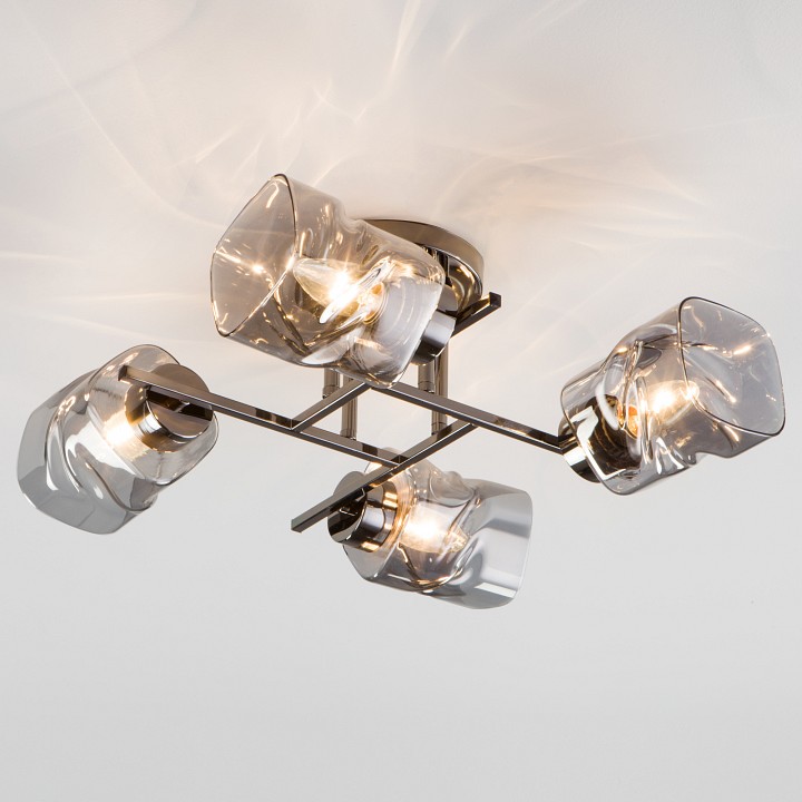 Потолочная люстра eurosvet hilari 30165/4 черный жемчуг