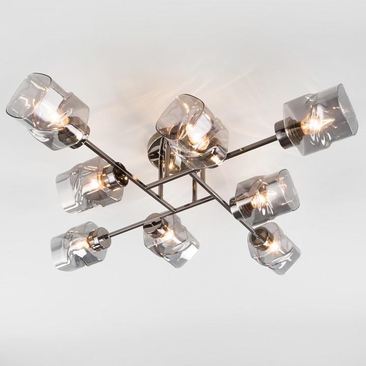 Потолочная люстра eurosvet hilari 30165/8 черный жемчуг