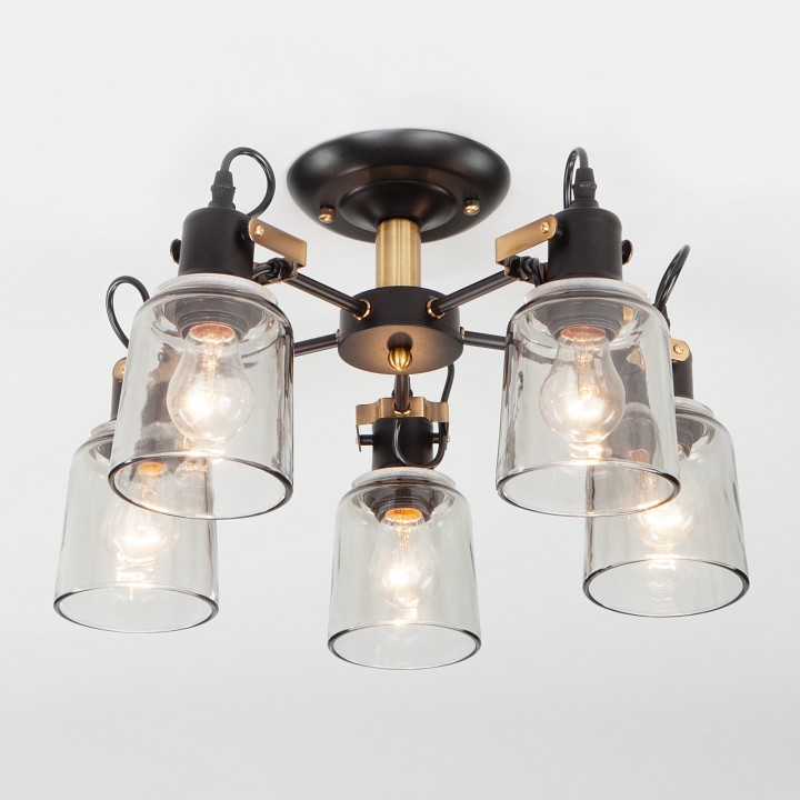 Потолочная люстра eurosvet astor 70111/5 черный