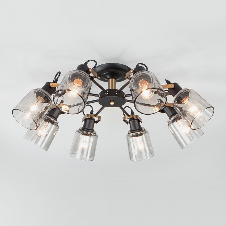 Потолочная люстра eurosvet astor 70111/8 черный