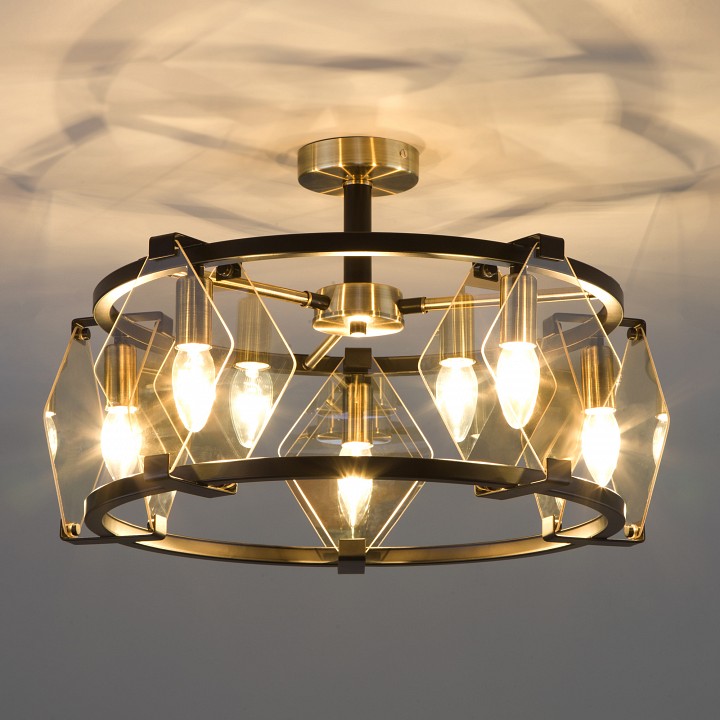 Потолочная люстра eurosvet aragon 60116/5 черный