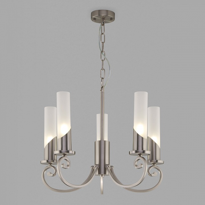 Подвесная люстра eurosvet banci 60117/5 никель