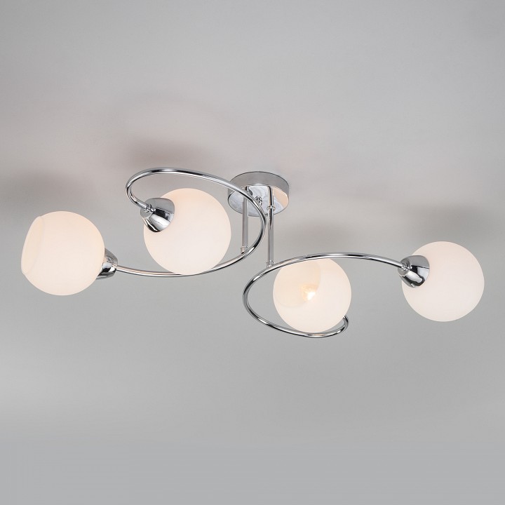 Потолочная люстра eurosvet tulia 30136/4 хром