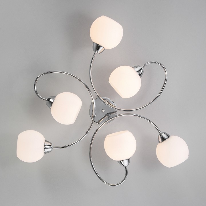 Потолочная люстра eurosvet tulia 30136/6 хром