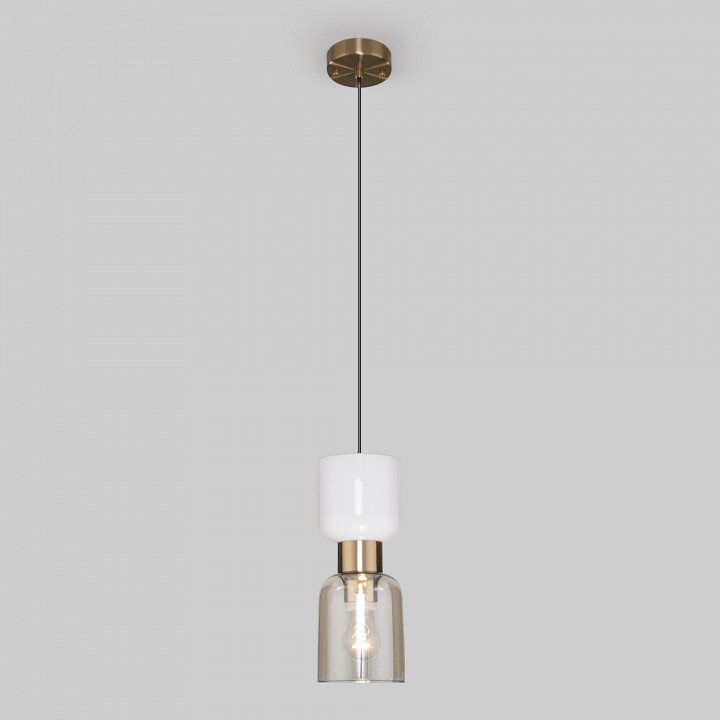 Подвесной светильник eurosvet tandem 50118/1 латунь