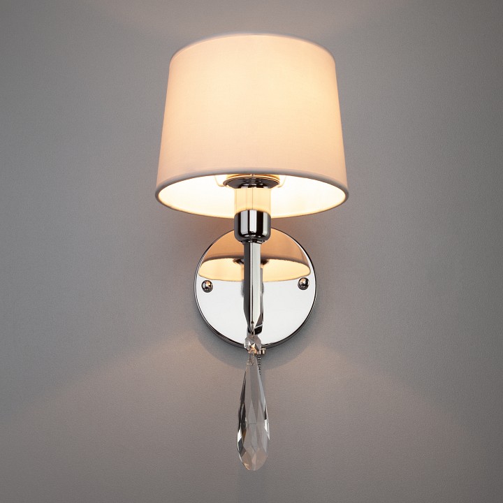 Бра eurosvet madera 10127/1 хром/прозрачный хрусталь strotskis (10093/1)