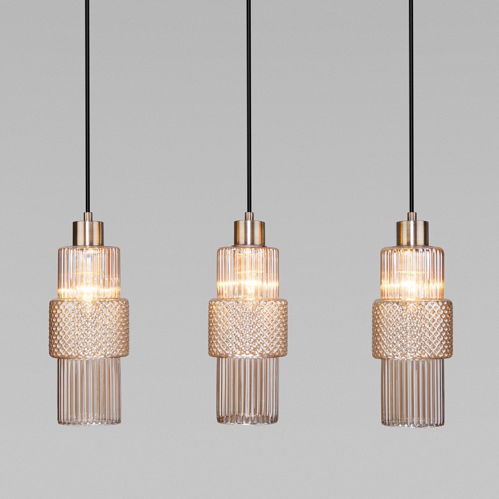 Подвесной светильник eurosvet soho 50209/3 бронза