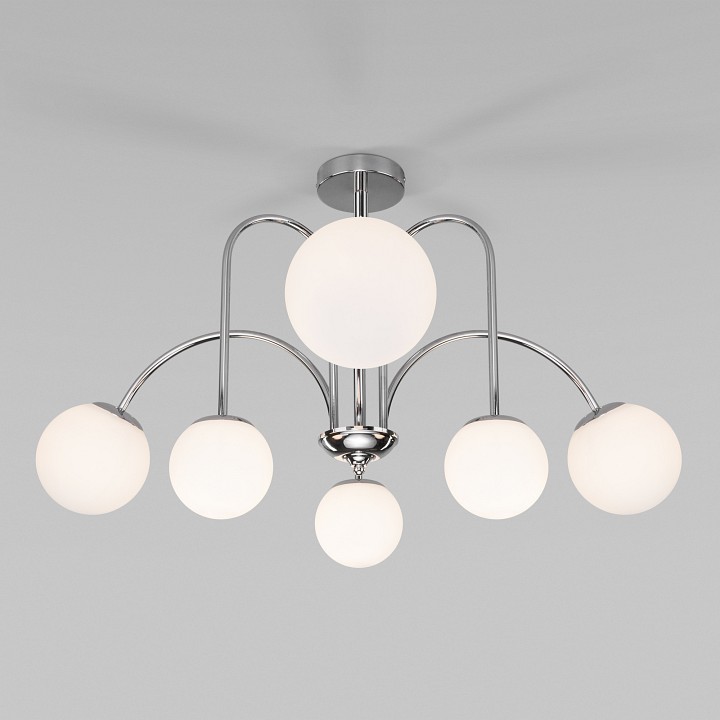 Люстра на штанге eurosvet alix 30177/6 хром