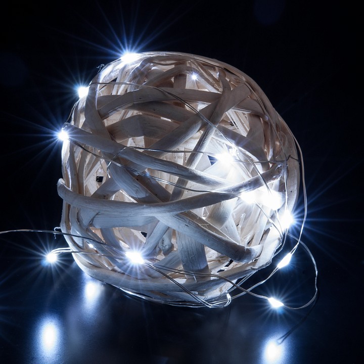 Гирлянда нить eurosvet роса 400-006 белый