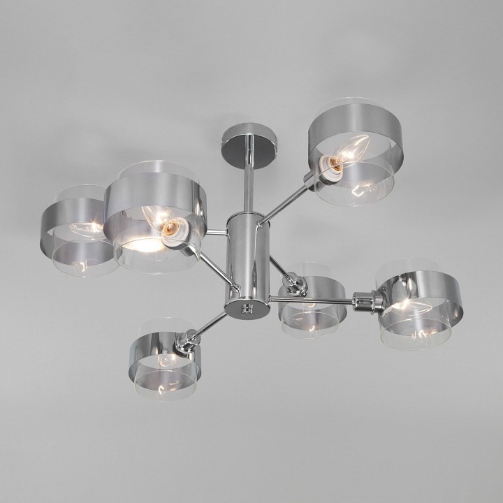 Люстра на штанге eurosvet arcada 70127/6 хром
