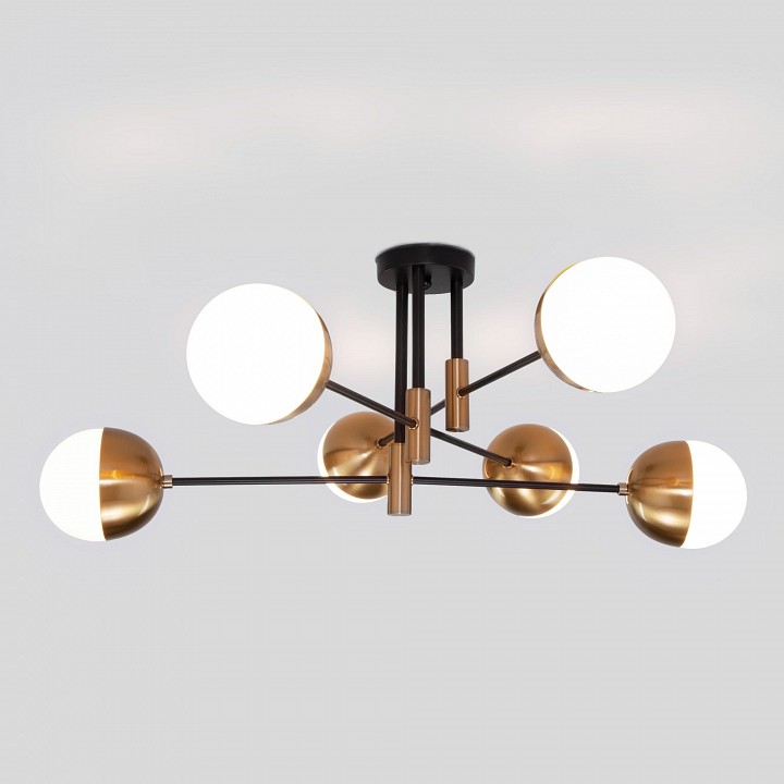 Потолочная люстра eurosvet nuvola 70129/6 латунь